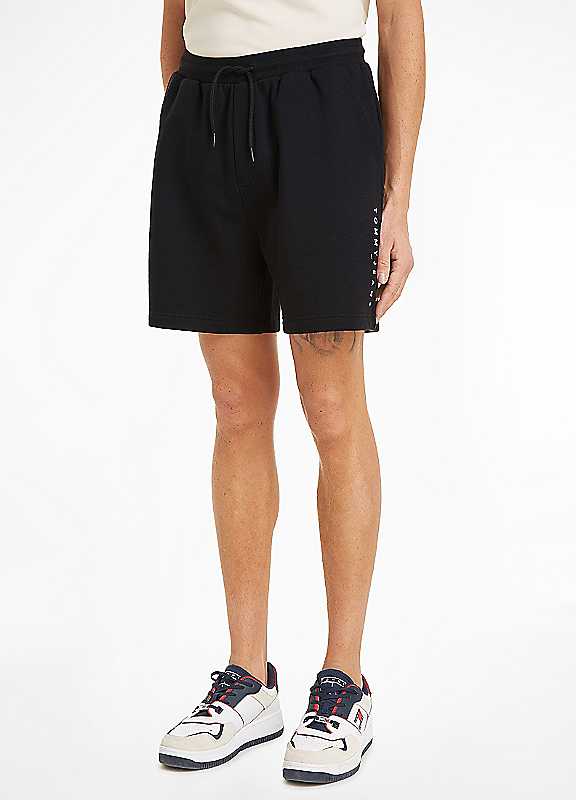 Tommy Jeans Black Beach Sweat Shorts Large