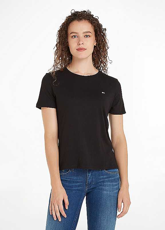 Tommy Jeans Black Crew Neck Tshirt Medium