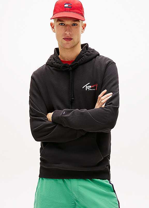 Tommy Hilfiger Black Cotton Men's Sweatshirt - M - Image 3