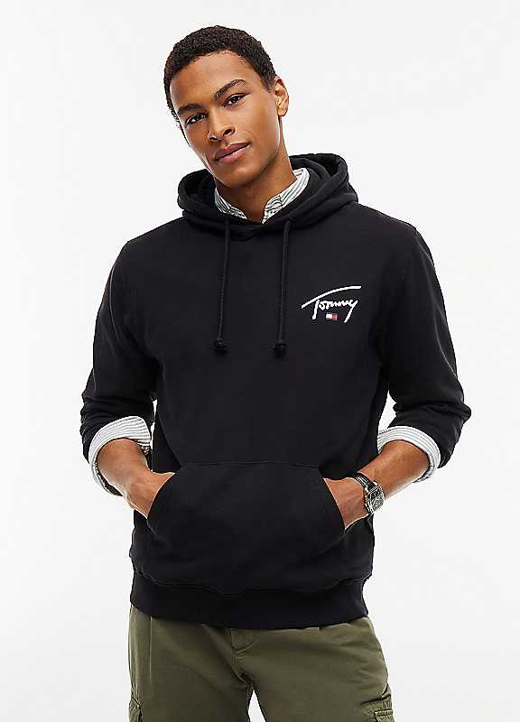 Tommy Hilfiger Black Cotton Men's Sweatshirt - L - Image 2