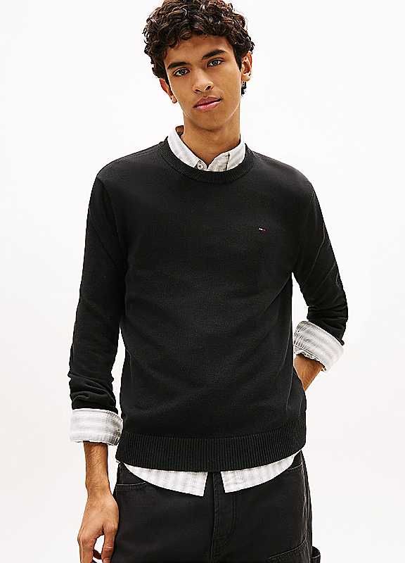 Tommy Hilfiger Black Cotton Men's Sweater - 3XL - Image 3