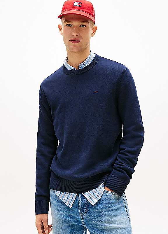 Tommy Jeans Men's TJM Slim Ess Light Sweater Ext Dm0dm22853 Pullover Sweater (Pack of 1) - Image 4