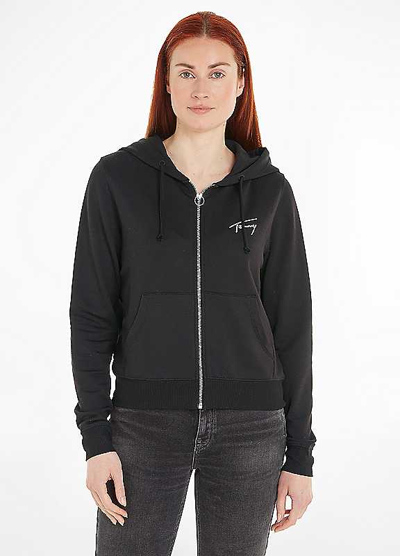 Tommy Jeans Signature Sweat Jacket Black