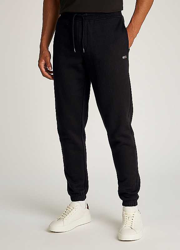 Tommy Jeans Men's Tj Flag Slim Closed Hem Fleece Joggers - Black - M - Image 3