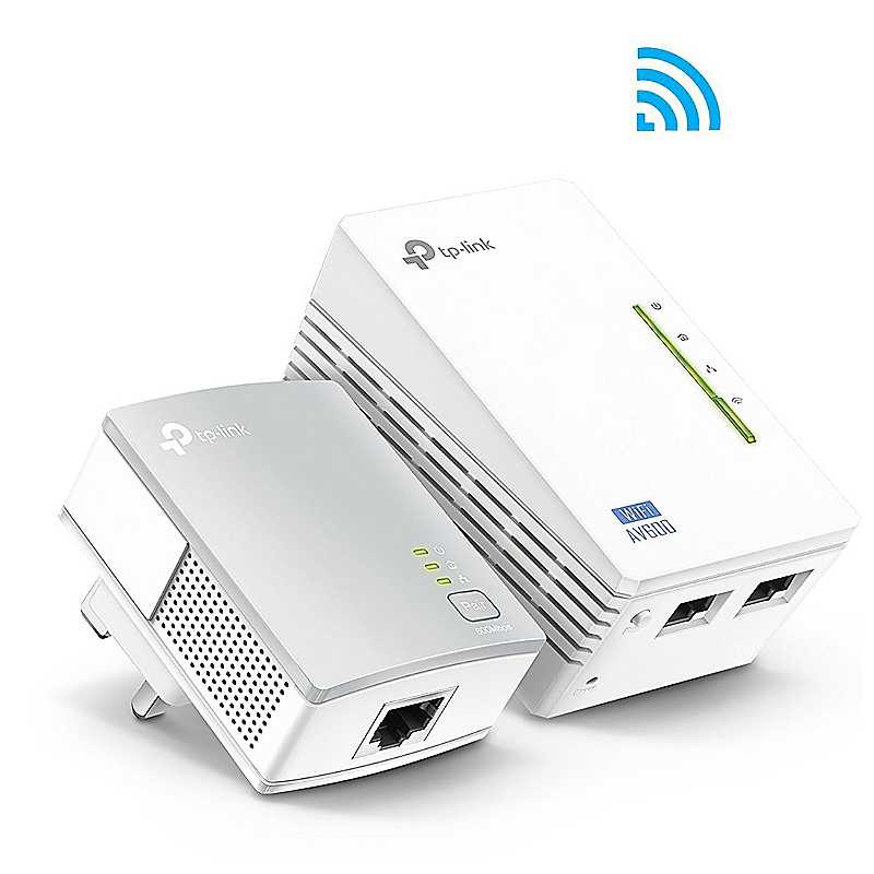 TP Link AV600 Powerline Adaptor with 300mbps Wi-Fi Extender Kit TP Link AV600 Powerline Adaptor with 300mbps Wi-Fi Extender Kit