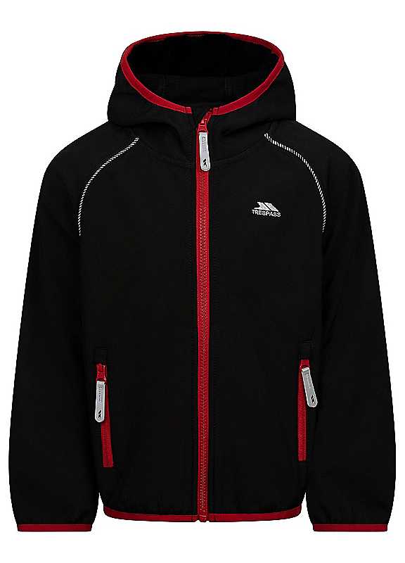 Trespass Black Belmoon Soft Shell Jacket