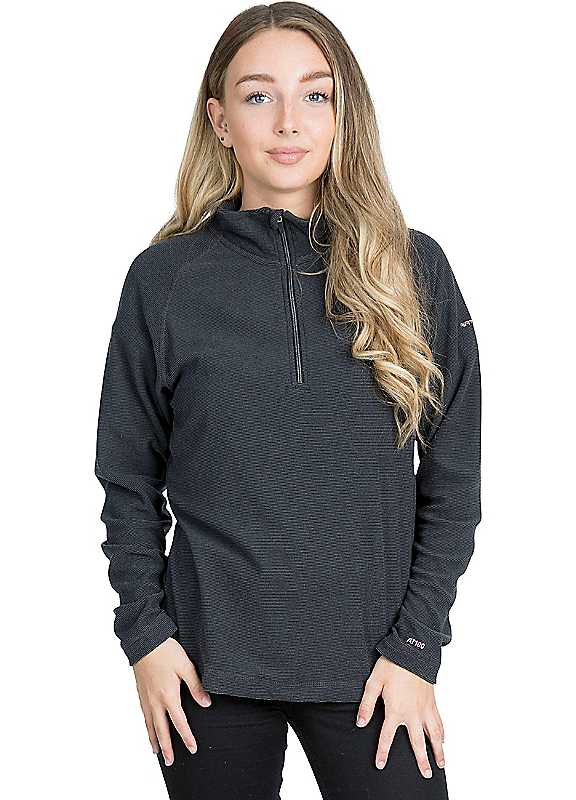 Trespass Women's Charcoal Meadows At100 Fleece Jacket Medium