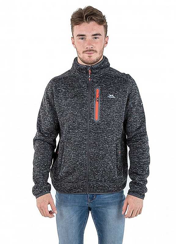Trespass (S, Black Marl) Mens Bingham Fleece Jacket - Image 5