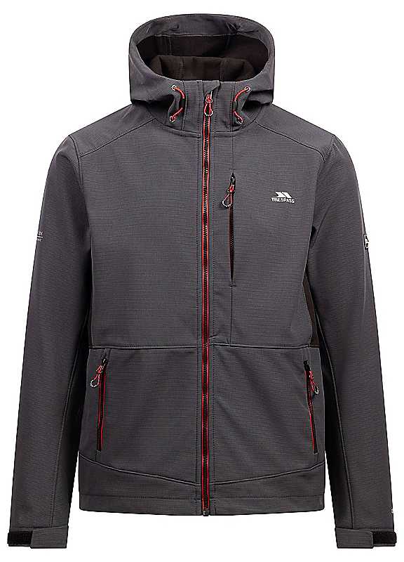 Trespass Men's Dark Grey Dante Soft Shell Jacket In | : Medium - Image 3