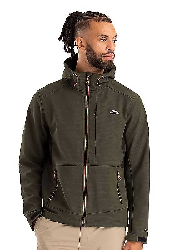 Trespass (Xxl, Dark Vine) Mens Dante Soft Shell Jacket - Image 4
