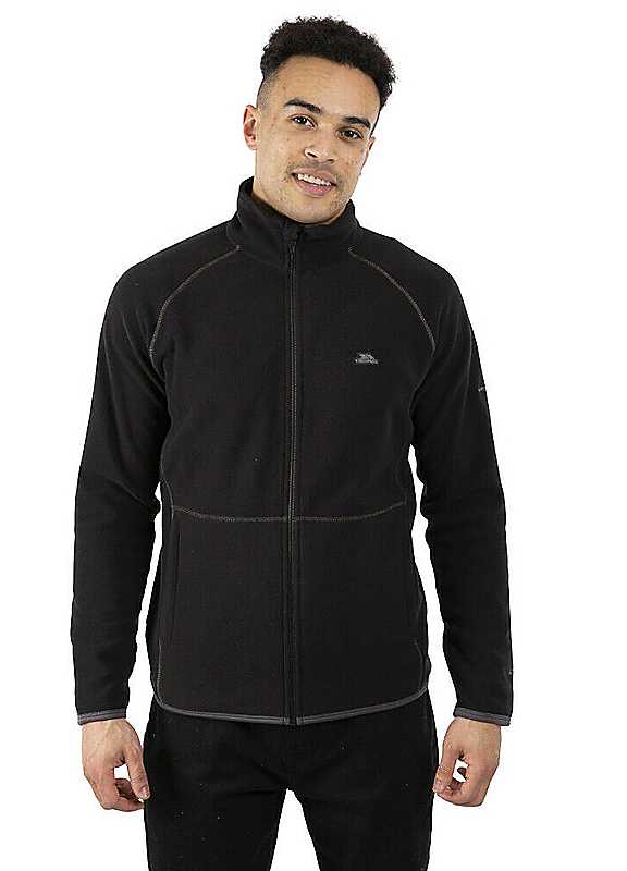 Trespass Mens Faxfleet Fleece Jacket (Black) - Size 2XL - Image 4