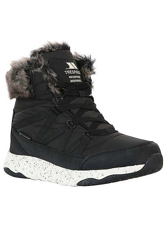 Trespass Women's Kenna Winter Boots in Black | Size: 5 - Image 3
