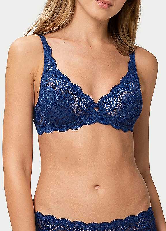 Triumph Deep Water Amourette 300 Lace Underwired Bra 32C