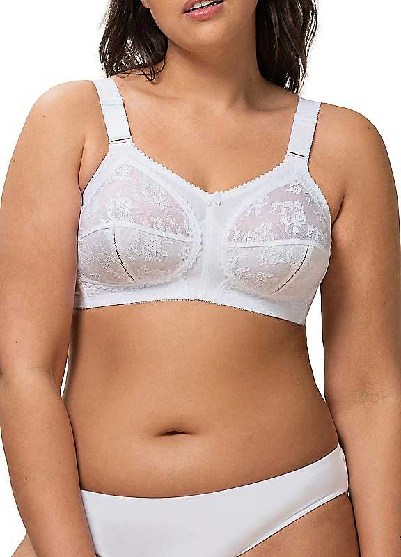 Triumph White Doreen Nonwired Full Cup Bra 38B