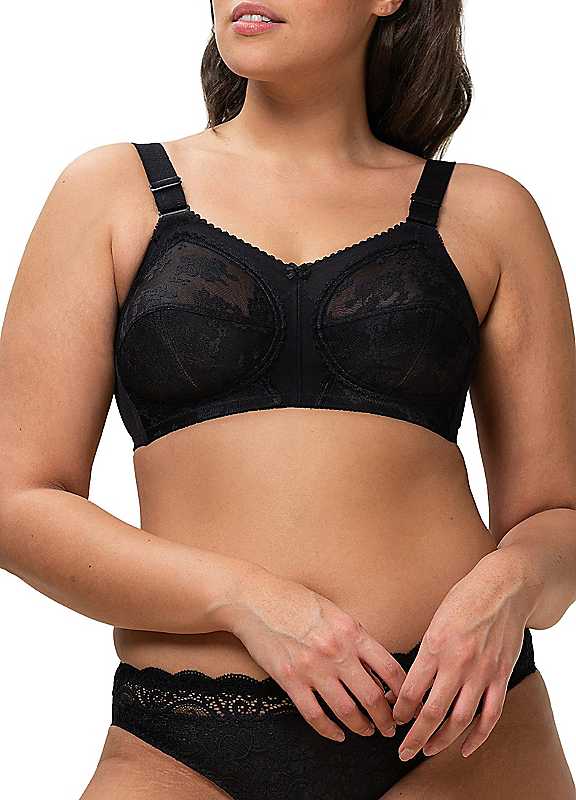 Triumph Black Doreen Nonwired Full Cup Bra 46C