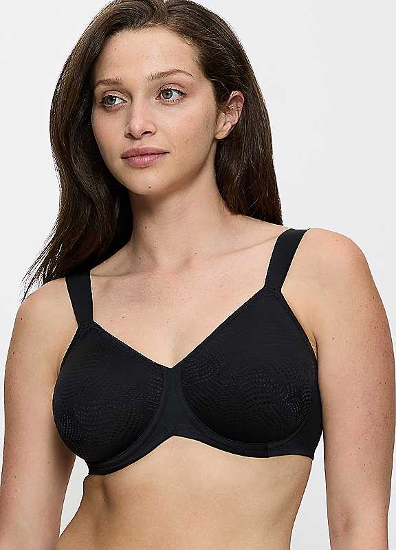 Triumph Black Essential Underwired Minimiser Bra 34D