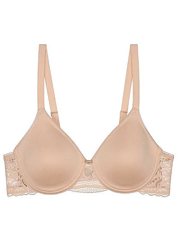 Triumph Modern Lace Underwired Spacer T-Shirt Bra Beige