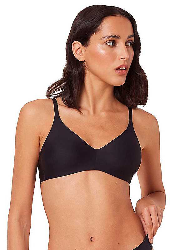 Triumph Black Pure Micro Wireless Bra 36A