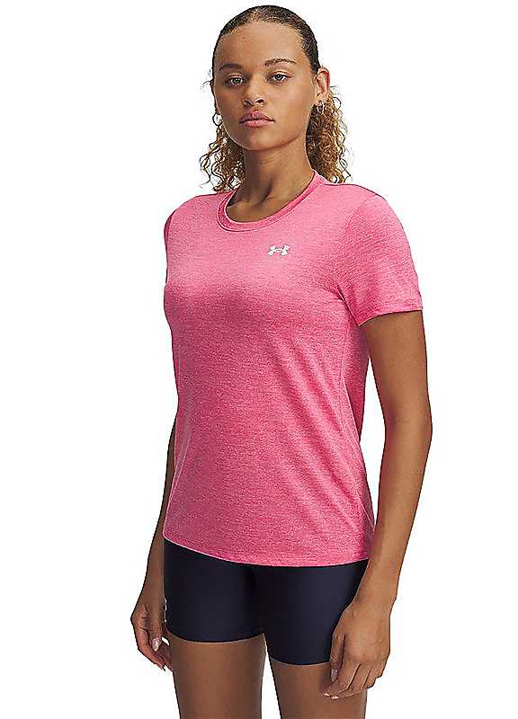 Under Armour Women's Pink Logo Print T-Shirt - Image 2