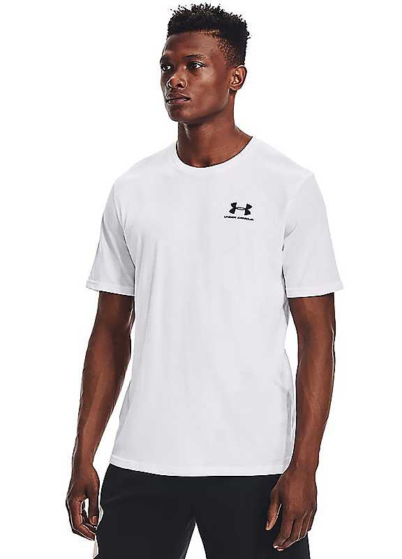 Under Armour Men's White Ua Sportstyler Logo Training Sports Short Sleeve Couple Style 1326799-100 - Image 7