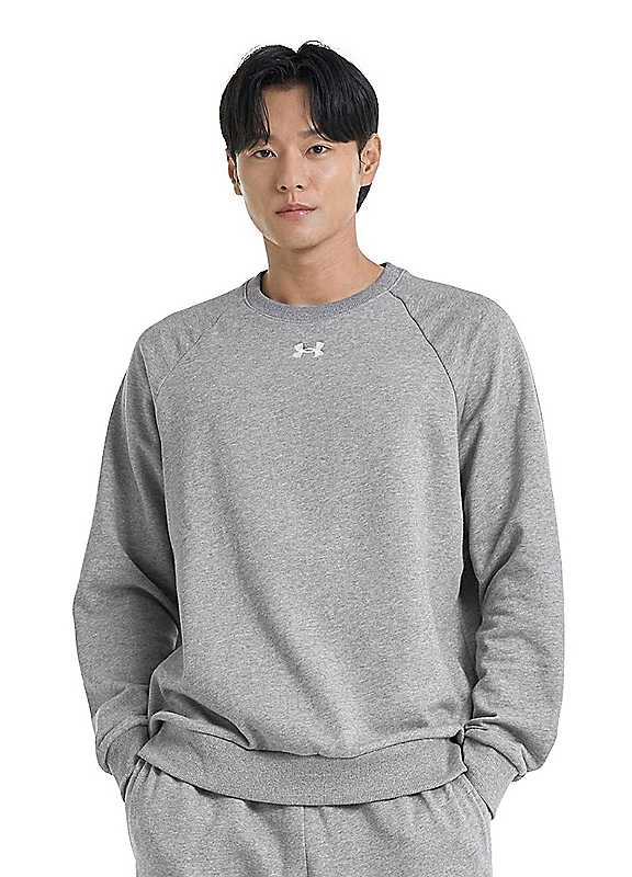 Under Armour - Rival Fleece Crew Neck Sweatshirt - Grey - XL - Image 3