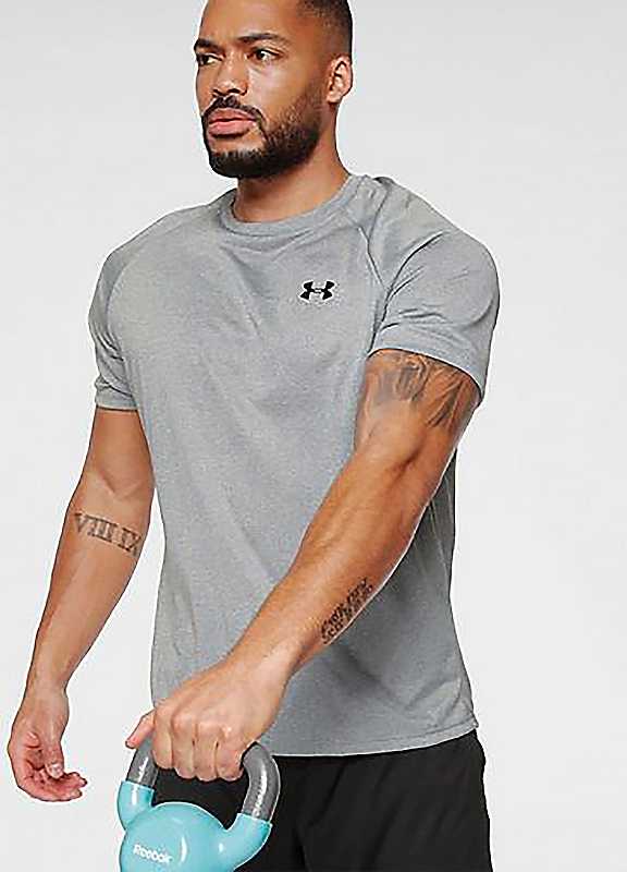 Under Armour Men's Light Grey Tech 2.0 T-Shirt 'Light Grey' 1326413-036 - Image 8