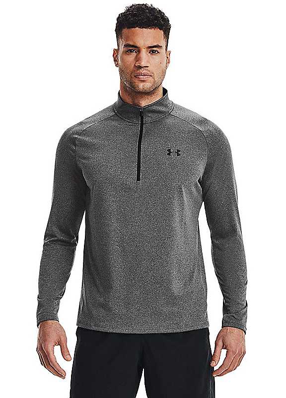Under Armour Men's Carbon Heather Armour Ua Tech ½ Zip Long Sleeve - L - Image 7
