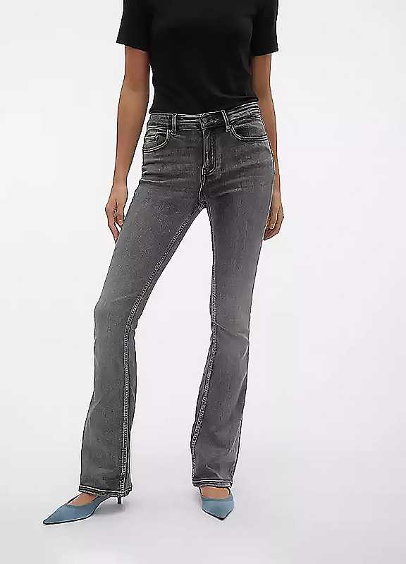 Vero Moda Grey Bootcut Jeans