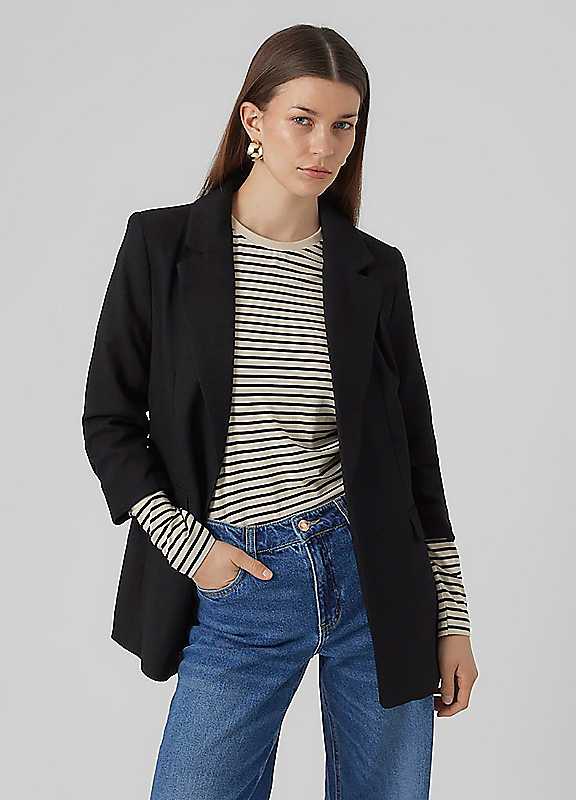 Vero Moda Straight Fit Blazer Women's Black Size 8 - La Redoute - Image 2