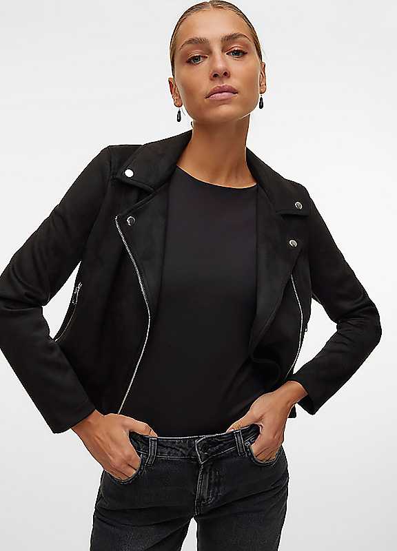 VERO MODA Women's Vmjose Short Faux Suede Jacket Ga Noos Vmjose Short Faux Suede Jacket Ga Noos (pack of 1) - Image 5
