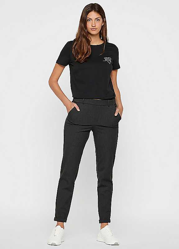 VERO MODA Womens Maya Solid Colour Trousers - Image 4