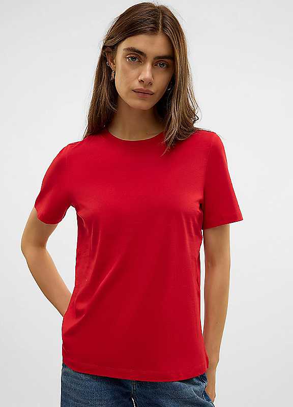 Vero Moda Salsa Short Sleeve Cotton Tshirt Medium