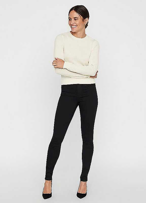 Vero Moda Black Skinny Fit Jeans Xs/Short