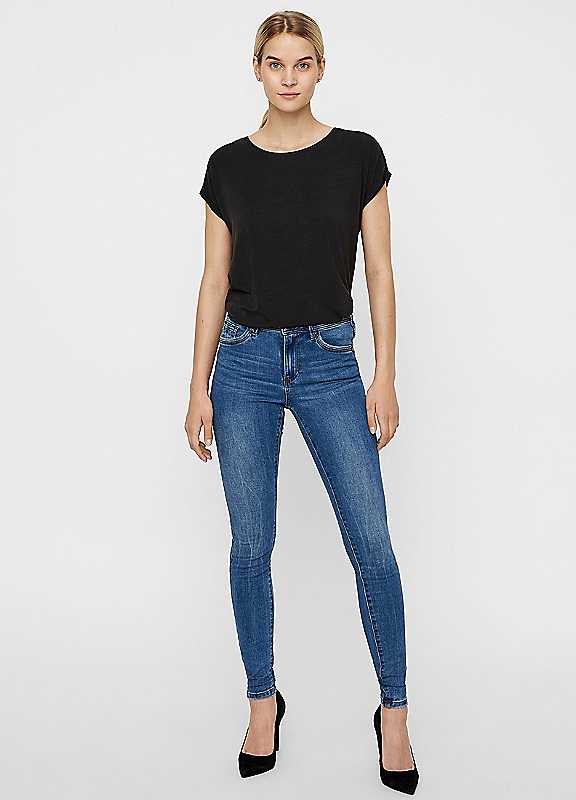 Vero Moda Blue Denim Skinny Fit Jeans Xs/Long