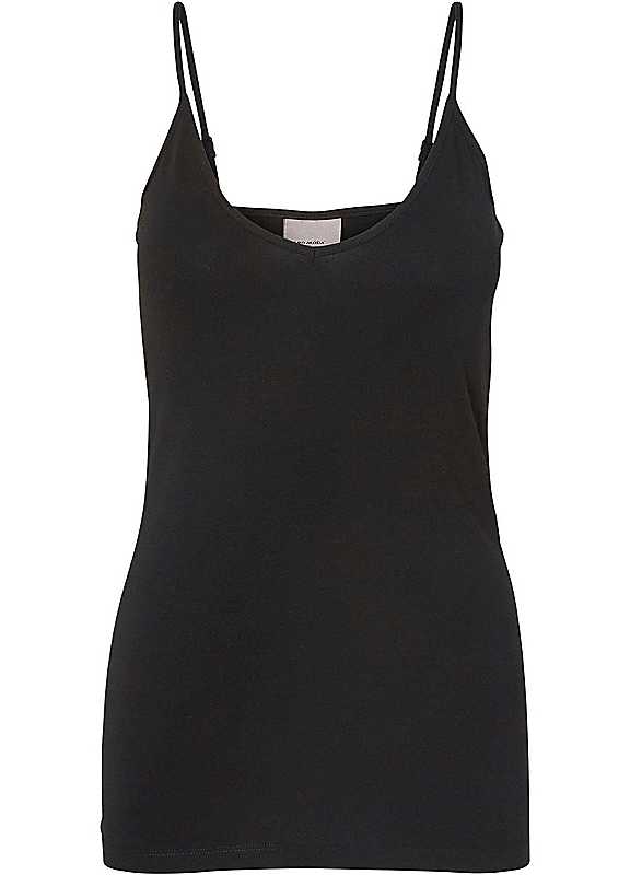 Vero Moda Black Spaghetti Strap Tshirt Small