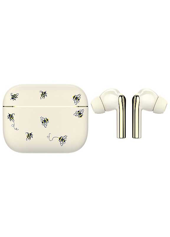 Viewquest Skylark Bees Earbuds - Cream - Wireless Bluetooth 5.3 - In-Ear - USB-C Charging - Image 3