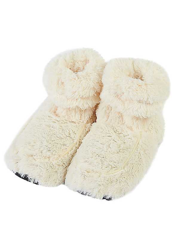 Warmies Cream Marshmallow Microwaveable Boots