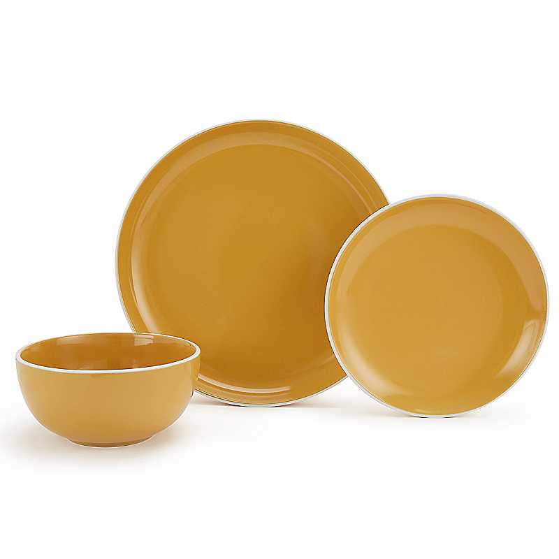 Waterside Saffron Set Of 12 Piece Dinner Set Size 20