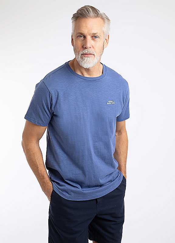 Weird Fish Blue Fished Branded T-Shirt - Image 3