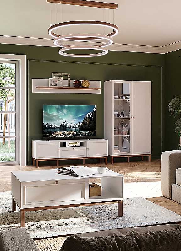 Furniture To Go - Coffee Table - Light Grey and Oak - Single Drawer - Image 5