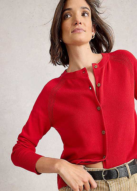 White Stuff Red Lulu Cardi
