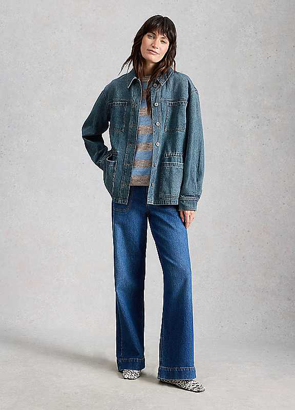 White Stuff Mid Denim Luna Denim Jacket