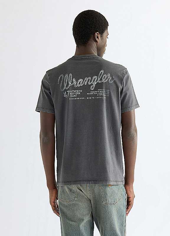 Wrangler Regular Graphic Tee Black Beauty Size S - Image 2