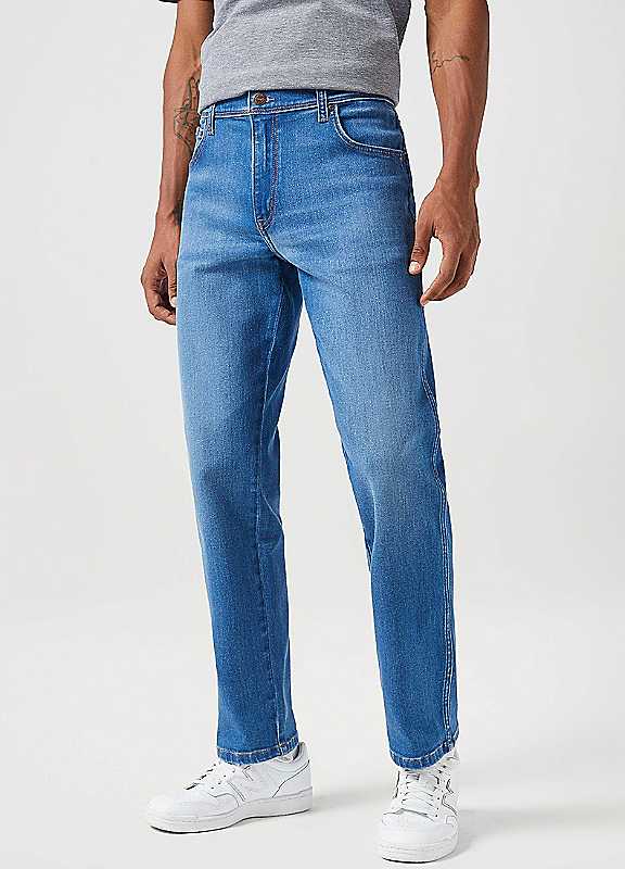 Wrangler Regular Fit Five Pocket Jeans Denim