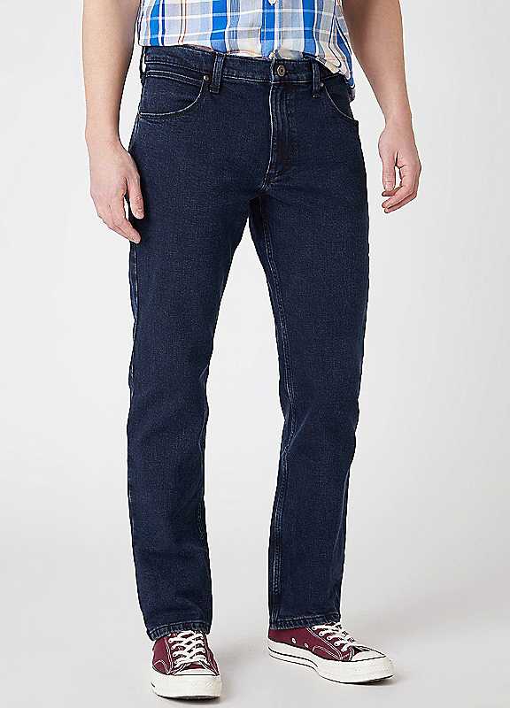 Wrangler - Mens Jeans - Regular Fit - Red Kabel - Darkstone - Image 3