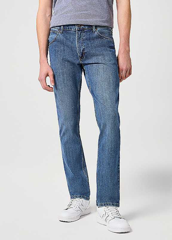 Wrangler Mid Stone Authentic Regular Straightfit Jeans 33R