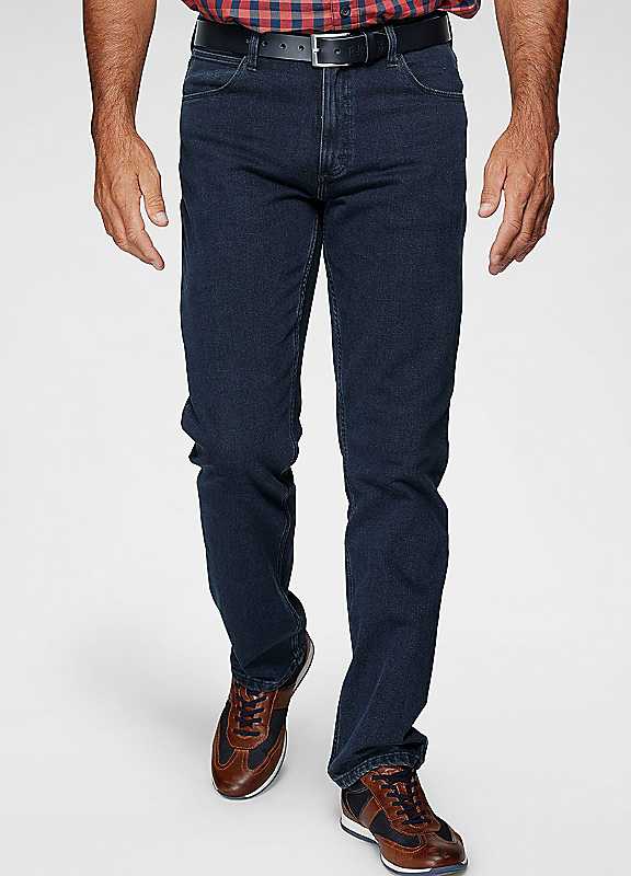 Wrangler Black Blue Straight Cut Jeans 32R