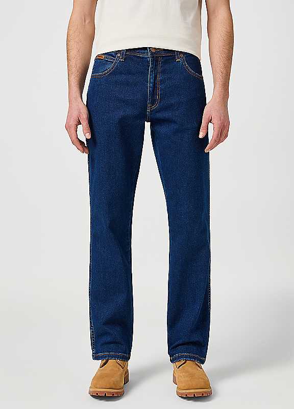 Wrangler Texas Men's Regular Straight Leg Jeans in Darkstone Cotton Blend Size 44x32 - Image 3