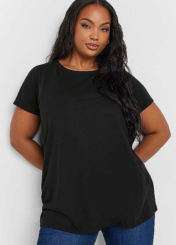 Yours Black 2 Pack Curve Core Tshirts