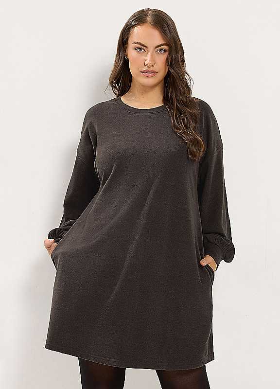 Yours Women's Brown Balloon Sleeve Mini Dress In | : Size 20 - Image 3